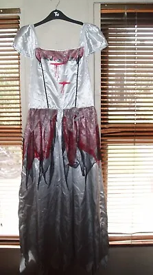 £3.20 • Buy Halloween Costume Adults Bride Fancy Dress Size 12-14 Corpse  ladies  womens