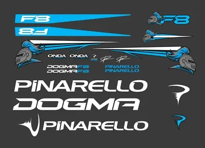 $49 • Buy Pinarello Dogma F8 Custom Made Frame Decal Set Blue