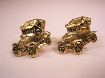 Old Convertible Model Cars Vintage Cuff Links At Ford Antique Auto Collector • $40.49