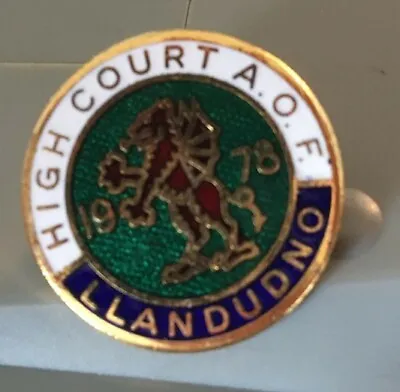 £7 • Buy High Court Of  Ancient Order Of Foresters (AOF) Llandudno 1978