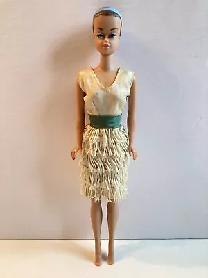 VTG UNEEDA MISS SUZETTE BARBIE CLONE DOIN The TWIST GREEN DRESS- RARE - NO DOLL • $34.95