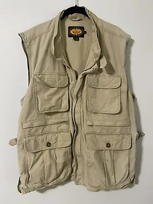 Woolrich Classic Hunting Fishing Photography Cargo Vest Size L Pockets • $29.99