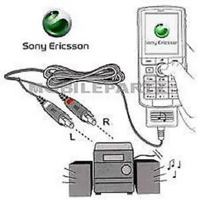 Genuine Sony Ericsson MMC-60 Audio Out / Music Cable For Sony Ericsson Phones • £2.49