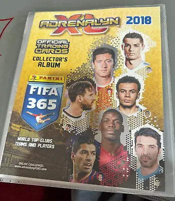 2018 Panini AdrenalynXL Fifa 365 Trading Card Binder With 240 Cards • £17.50