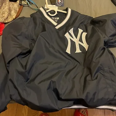 New Era MLB New York Yankees Pullover Windbreaker Jacket Mens 50th Anniv. Sz  L • $80