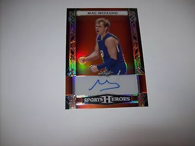 2024 Leaf Sports Heroes Matt Mcclung Auto NM# 1/5 SP Rare Free Ship & Tracked • $59.99