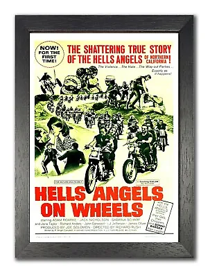 £6.99 • Buy Hells Angels On Wheels Vintage Crime Movie Poster Drama Gang Motorcycle Violence