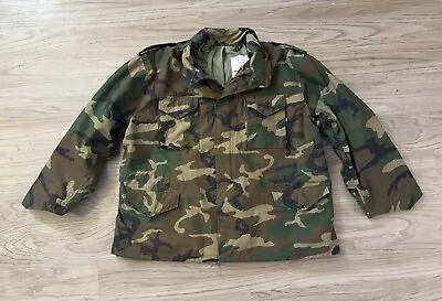 Alpha Industries Cold Weather Field Jacket Military M65 Woodland Camo XXX-LARGE • $75