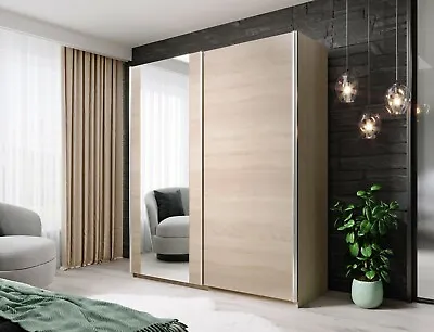 Sliding Mirrored Door Wardrobe HIT 120 /150 /180 Cm Perfect Interior Free Del • £399
