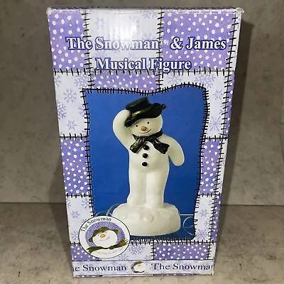 Vintage The Snowman Musical Figurine Christmas With Original Box 2004 • £79