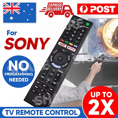 1/2xGENUINE SONY REMOTE CONTROL For ALL SONY TV NETFLIX Bravia 4k Ultra HD Smart • $15.85