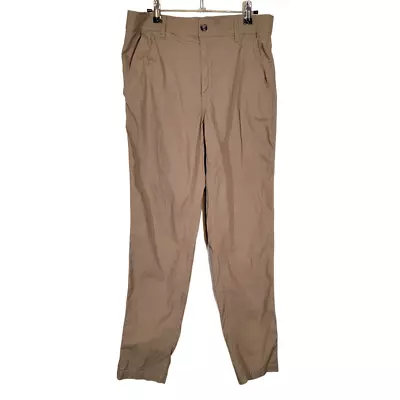 Eddie Bauer Ripstop Outdoor Pants Flat Front Straight Leg Pockets Tan 32 X 32 • $24.96