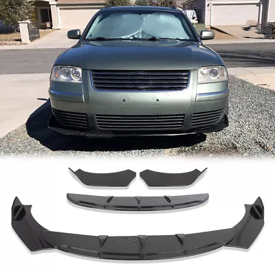 For VW Passat B6 Wagen Sedan Front Bumper Lip Spoiler Splitter Body Kit Glossy • $79.12