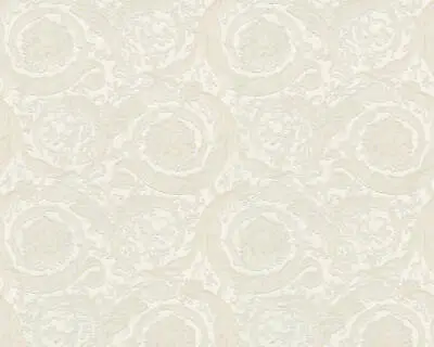 935832 - Versace 4 Floral Swirls Cream AS Creation Wallpaper • $211.71