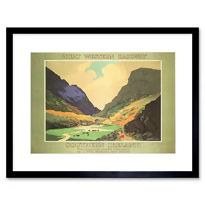 Travel Gwr Railway Southern Ireland Warwick Goble UK Ad Framed Print 12x16 Inch • £26.99