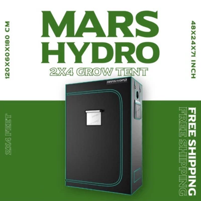 £95.99 • Buy MarsHydro 120x60x180cm Grow Tent For Indoor Plants 1680D Oxford Mylar Lightproof