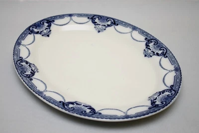 £6 • Buy Soho Pottery Limited Cobridge Semi Porcelain 'Toronto Grey' 14  Serving Platter