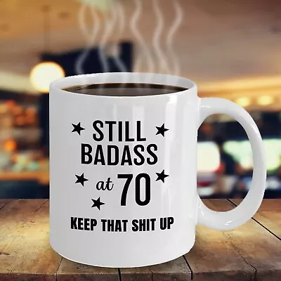 70th Birthday Gift For Women Funny Seventy Birthday Mug Best Gift For Woman's 70 • £16.87