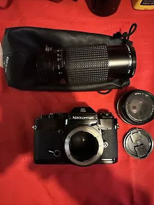 Nikon Nikkormat El With Two Lenses • $70