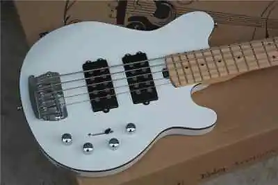 New White Music Man Reflex 5 Strings Electric Bass Guitar With Active Pickups • $306
