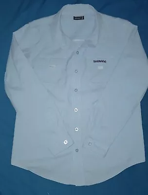 Shimano Vented Shirt Blue Skyway Fishing Shirt Long Sleeve • $10