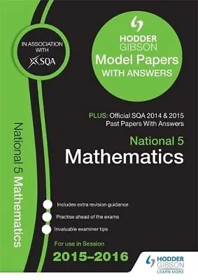National 5 Mathematics 2015/16 SQA Past And Hodder Gibson Papers (Sqa ... By SQA • £4.99
