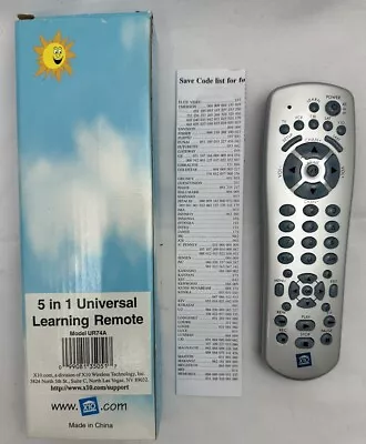 X-10 5 In 1 Universal Learning Remote TV UR74A Smart Home Automation NOB • $10.99