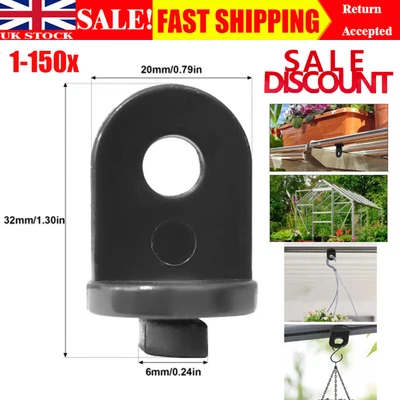 £9.15 • Buy 1-150 Pack Plastic Greenhouse Hanging Hooks Hanger Clips Garden Accessories.