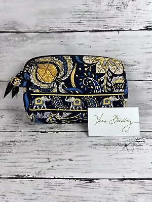 New Vera Bradley Small Cosmetic Bag In Ellie Blue Elephants • $12