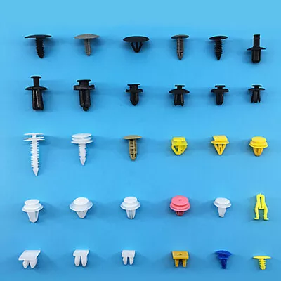 $18.50 • Buy 200x Plastic Car Door Trim Clip Bumper Rivet Screws Panel Push Pin Fasteners Kit