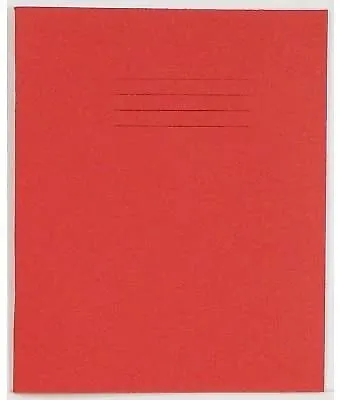£11.47 • Buy RHINO Stationery Exercise Book | 8 X 6.5 | 48 Page | 12mm Lined | Red | Learnin