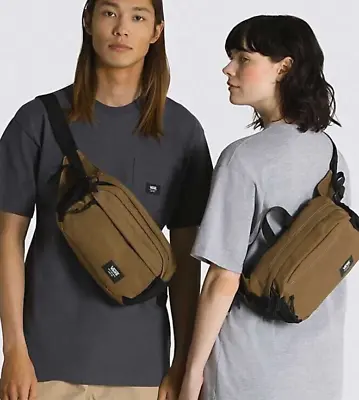 NWT VANS Off The Wall BOUNDS SHOULDER BAG Travel Shop Play SEPIA BROWN Crossbody • $37.93