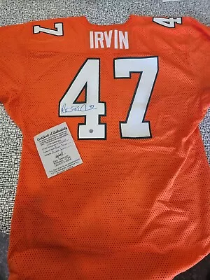 Michael Irvin Miami Hurricanes Signed Jersey With COA • $125