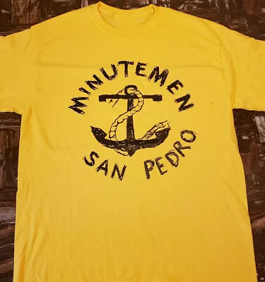 Vtg Minutemen San Pedro Punk Rock Cotton Yellow All Size Unisex Shirt • $21.59