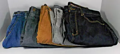 Lot Of Five Men's Pants Size 32 X 30 Various Colors Johnston Murphy • $34.95