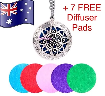 $14.50 • Buy Celtic Knot Aromatherapy Essential Oil Diffuser 925 Sterling Silver Necklace 