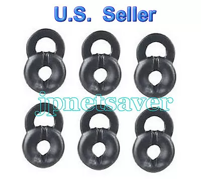 6 Pcs Large Black Universal Earbuds For Motorola HX-550 HX550 Bluetooth Earpiece • $7.25