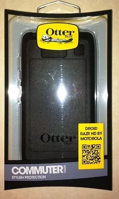 OtterBox Commuter Series Case For Motorola RAZR HD - Retail Packaging - Black • $6.35