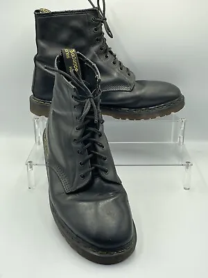 Vintage Dr Martens 1460 Boots 8-Eye Black Made In England Men Size UK 10 US 11 • $129.99