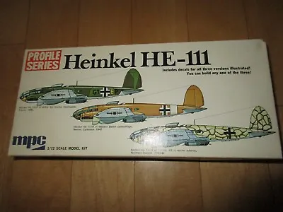 Profile Series Heinkel He - 111   1/72 Scale Model Kit      Mpc  2-1511-150 • $12