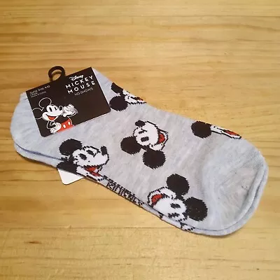 DISNEY Mickey Mouse Socks (1) Pair No Show Fits Shoe Size 4-10 • $7.99