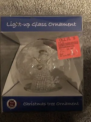 Unison Gifts 4  Light Up Glass Globe Ornament Christmas Tree Change Color • £4.82