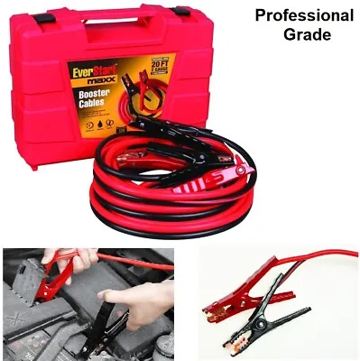 Jumper Cables Heavy Duty Battery Booster 2-Gauge 20 Ft. Quick Connect Disconnect • $58.99