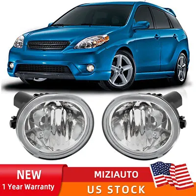 Fit For 2003-2008 Toyota Matrix Pontiac Vibe Clear Driving Fog Lights Left+Right • $37.53