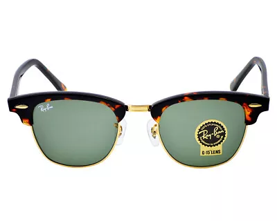 Ray-Ban Clubmaster Sunglasses - Classic Tortoise Frame Green Lenses (49mm) • $65.99