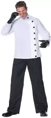 Mens Mad Scientist Smock Style Side Button Shirt Costume Dress Ur28389 • $25.66