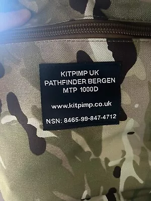 KitPimp British Army 150 Litre Pathfinder Rucksack MTP Bergen Multicam Tailored • £200