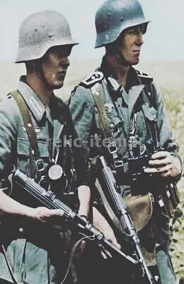 Ww2 Picture Photo German Soldiers With Mp-40 Machine Guns 6625 • $5.90