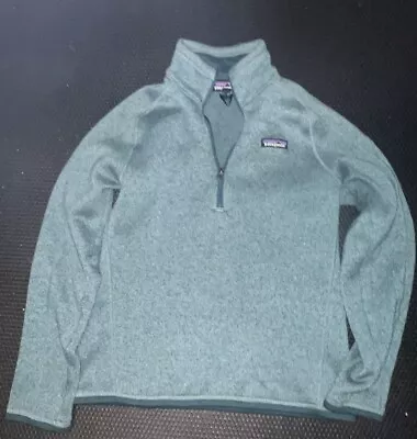 Patagonia Mens Green Half Zip Sweater Pullover S • $40