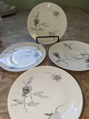 $8.99 • Buy Continental China Jet Rose Raymond Loewy 4 Saucers No Cups 
